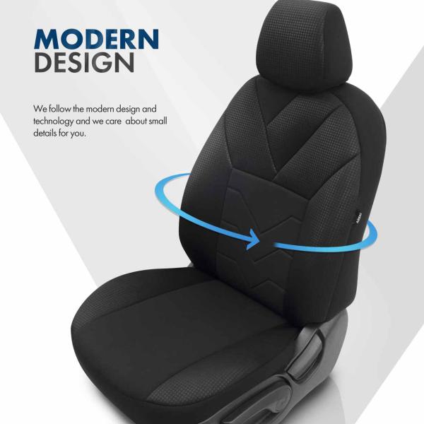 Auto Sitzbezug Set Universal Vorne und Hinten Komfortabel Komplett Set